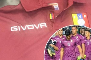 Givova “corrige” las camisetas de Venezuela para el partido frente a Argentina