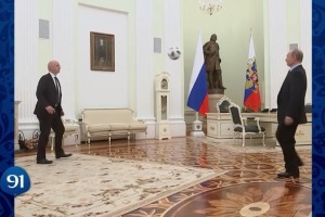 A 100 d&iacute;as del Mundial, la FIFA present&oacute; un video que junta a Maradona, Putin, Infantino, entre otros