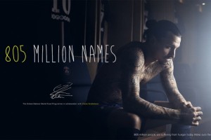 Ibrahimovic, tatuajes y botines contra el hambre en el mundo