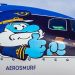 Aerosmurf, la aeronave de Los Pitufos que revoluciona el f&uacute;tbol belga