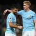 De Bruyne bromea con Ag&uuml;ero y se adue&ntilde;a de la pelota que gan&oacute; por el hat trick