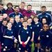 Ag&uuml;ero y Messi sorprendieron a las infantiles del City en un entrenamiento