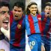 Los jugadores que vistieron las camisetas de River y el Barcelona