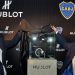 Con la presencia de Angelici, Pampita y varios jugadores, Boca present&oacute; relojes personalizados de un nuevo sponsor
