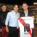 Michael Bubl&eacute; visito el estadio Monumental
