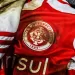 La camiseta especial con manchas de barro que us&oacute; Inter de Porto Alegre ante Belgrano