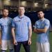 Jugadores del Manchester City demostraron su capacidad de control del bal&oacute;n en una activaci&oacute;n de rugby