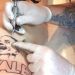 El logo en la piel; D&rsquo;Alessandro se tatu&oacute; a su propia marca