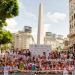 M&aacute;s de 300 chicos festejaron el D&iacute;a Mundial del Tenis en el Obelisco
