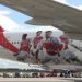 Emirates present&oacute; su nuevo Airbus A380 especialmente personalizado con jugadores del Arsenal