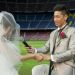 Una pareja se cas&oacute; en el Camp Nou antes del cl&aacute;sico
