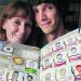 Una pareja de galeses dibuja a mano todas las figuritas de la EURO