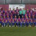 Jugadores y jugadoras del Barcelona posaron juntos para la foto oficial