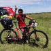 Un hincha de Col&oacute;n viaja en bici para ver la final de la Sudamericana en Asunci&oacute;n 