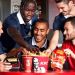 Los jugadores de Francia demuestran su talento en la campa&ntilde;a de KFC