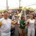 Ex deportistas paraguayos llevaron la llama ol&iacute;mpica en Foz de Iguaz&uacute;