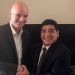 Maradona recibe a Infantino en su casa en Dubai para tratar temas determinantes