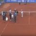 En Marruecos quemaron una cancha de tenis para secarla