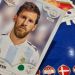 Lionel Messi, protagonista de un mural hecho a partir de 1000 figuritas