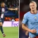 Los monstruosos n&uacute;meros rompe r&eacute;cords de Mbapp&eacute; y Haaland en la Champions