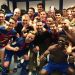 Messi incluy&oacute; a Neymar por videollamada en los festejos del Bernabeu