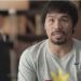 Pacquiao est&aacute; euf&oacute;rico por la pelea en el comercial de Foot Locker
