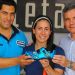 Mariana Paj&oacute;n recibi&oacute; sus zapatillas Shimano personalizadas