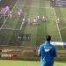 La pantalla gigante que utiliza un equipo de la Bundesliga para entrenar y para jugar al FIFA