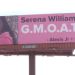 El marido de Serena Williams motiva a su esposa con vallas publicitarias