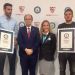 El Sevilla ingres&oacute; recibi&oacute; su premio por ingresar al Libro Guinness