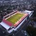 El estadio construido dentro de un shopping en Serbia  